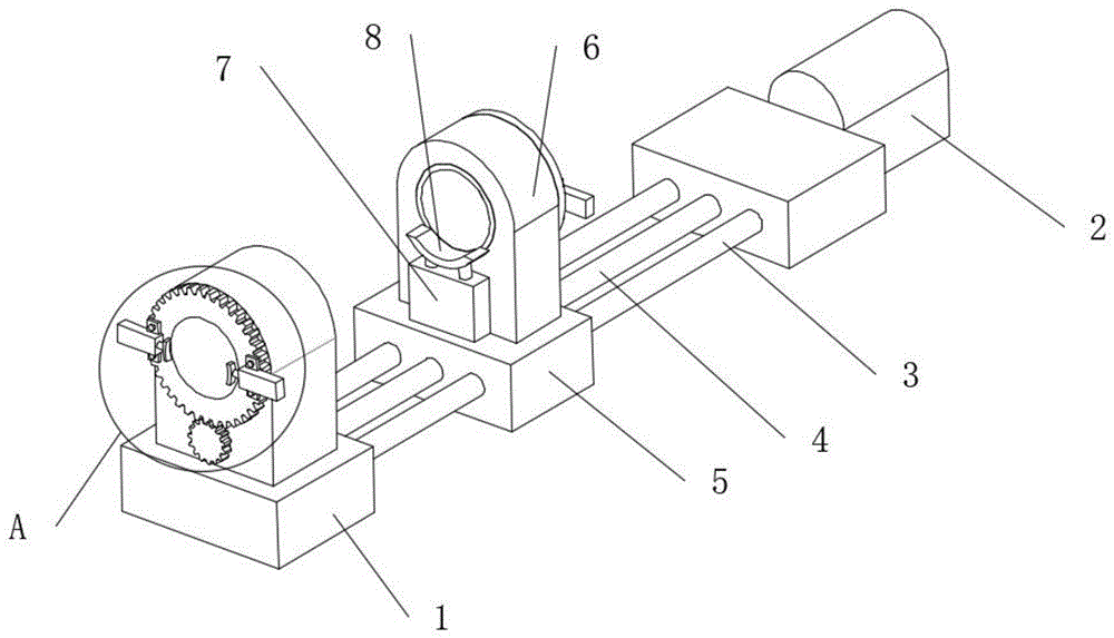 一种管材切割用旋转夹持装置的制作方法