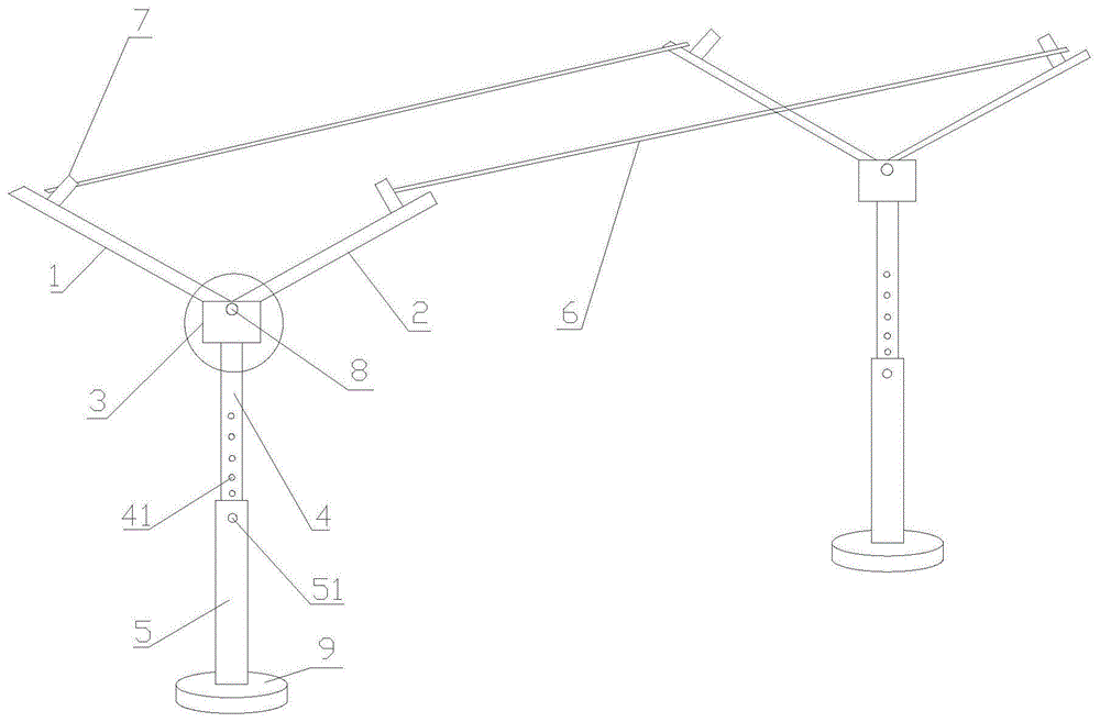 一种升降式双排烟叶编杆架的制作方法