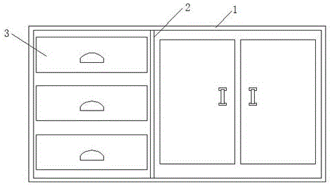 一种多格可调空间的抽拉式收纳篮厨柜的制作方法
