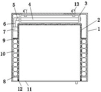 一种用于互联网大数据的防潮水冷型服务器机柜的制作方法