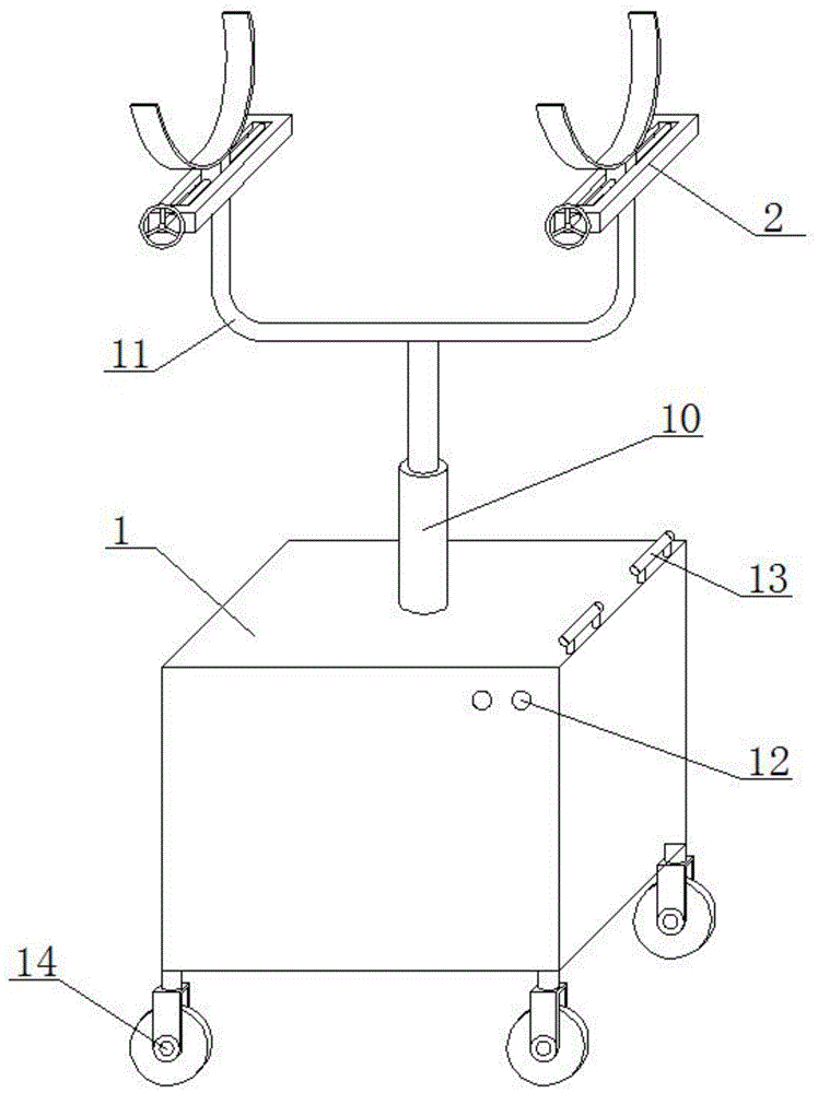 一种用于管道安装连接的液压式支架的制作方法