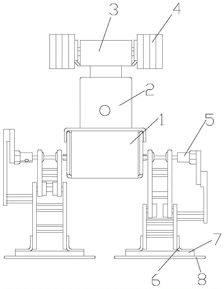 一种基于联杆的平面行走双足机器人的制作方法