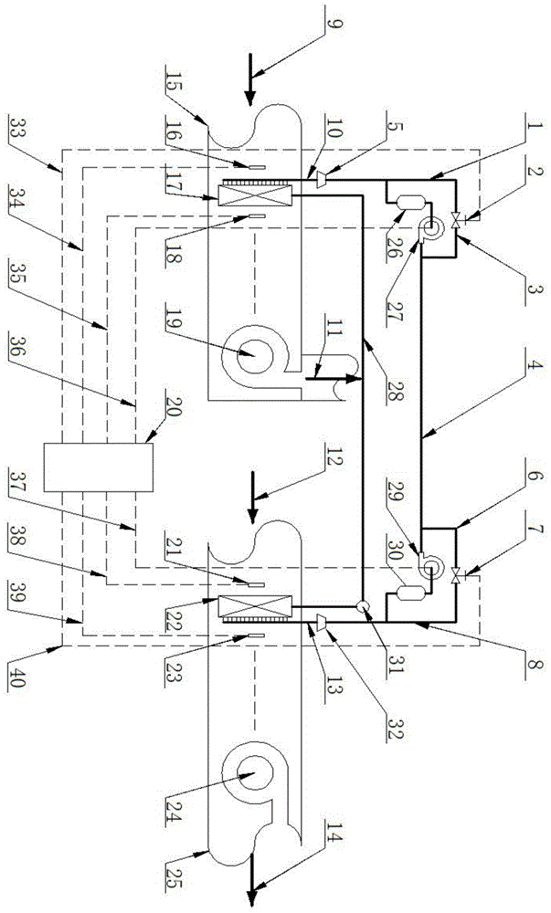 一种双循环溶液泵热回收装置的制作方法