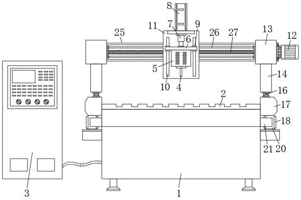 一种用于定制家具板材加工的数控拉槽设备的制作方法