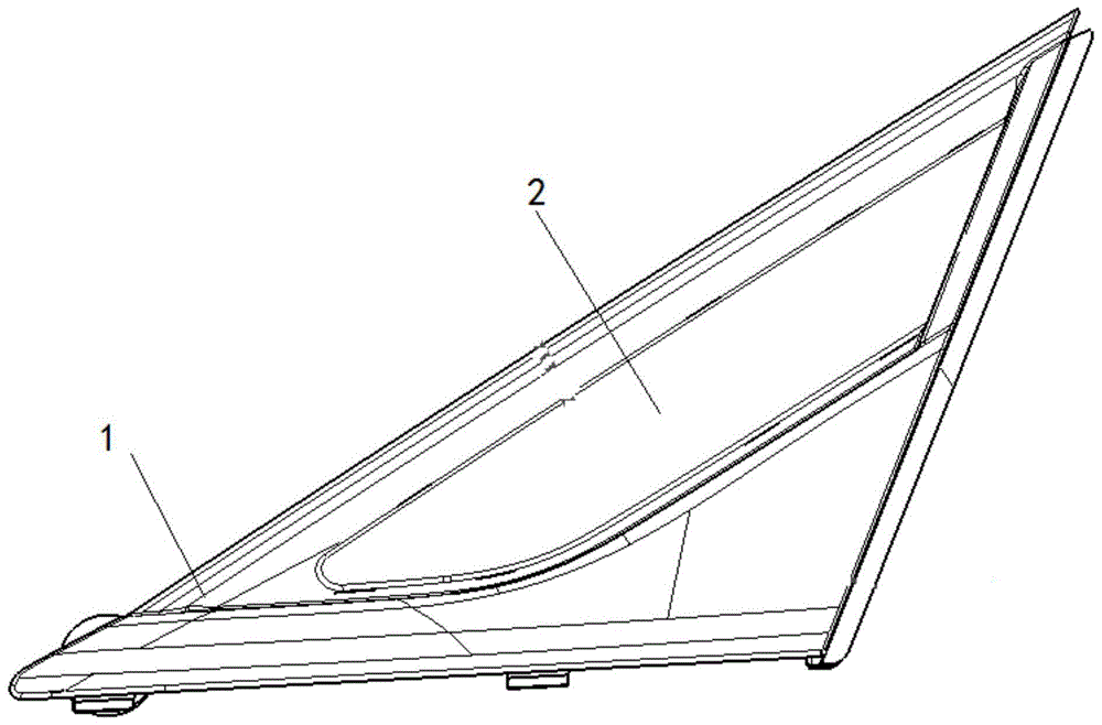 前三角窗外饰件总成的制作方法