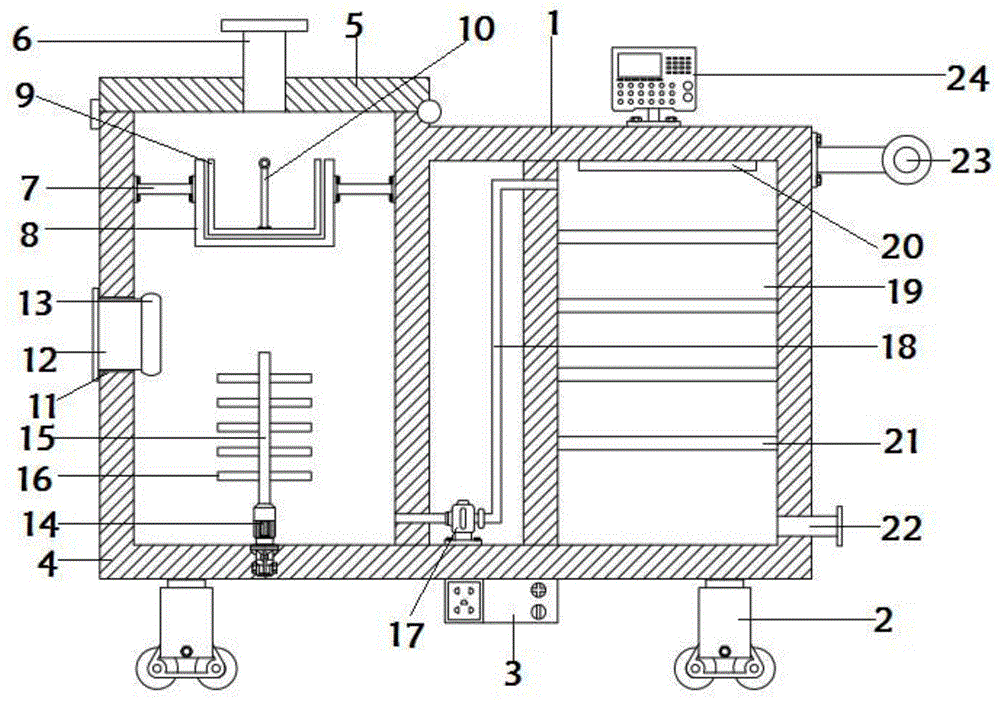 一种可移动的城市建设用污水处理再利用水箱的制作方法