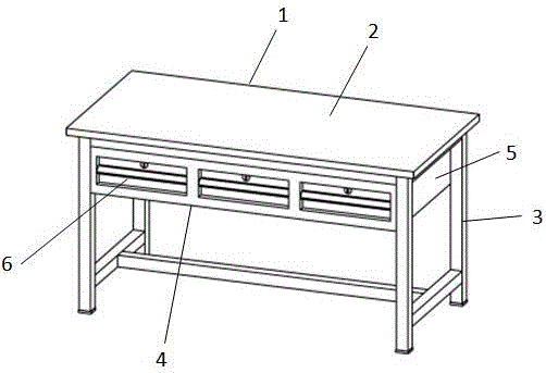 一种便于工具存放的钣金工作台的制作方法