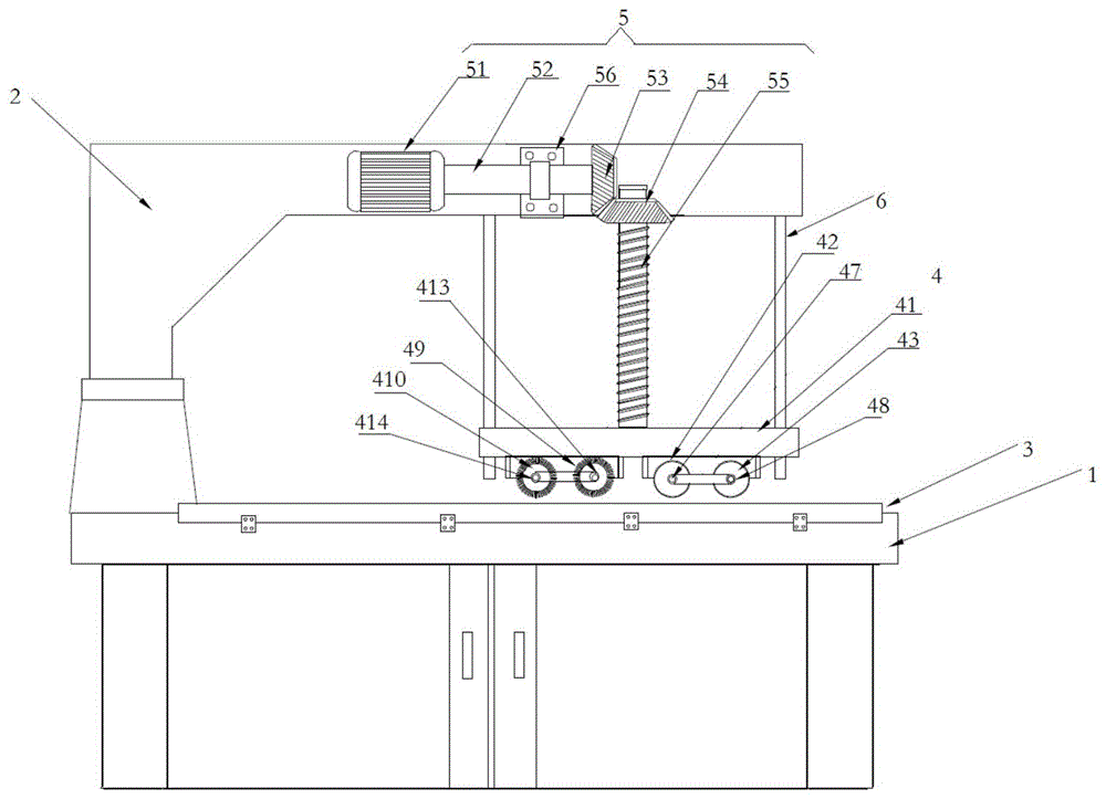 一种轨道交通用电控柜加工用的板材整平机的制作方法