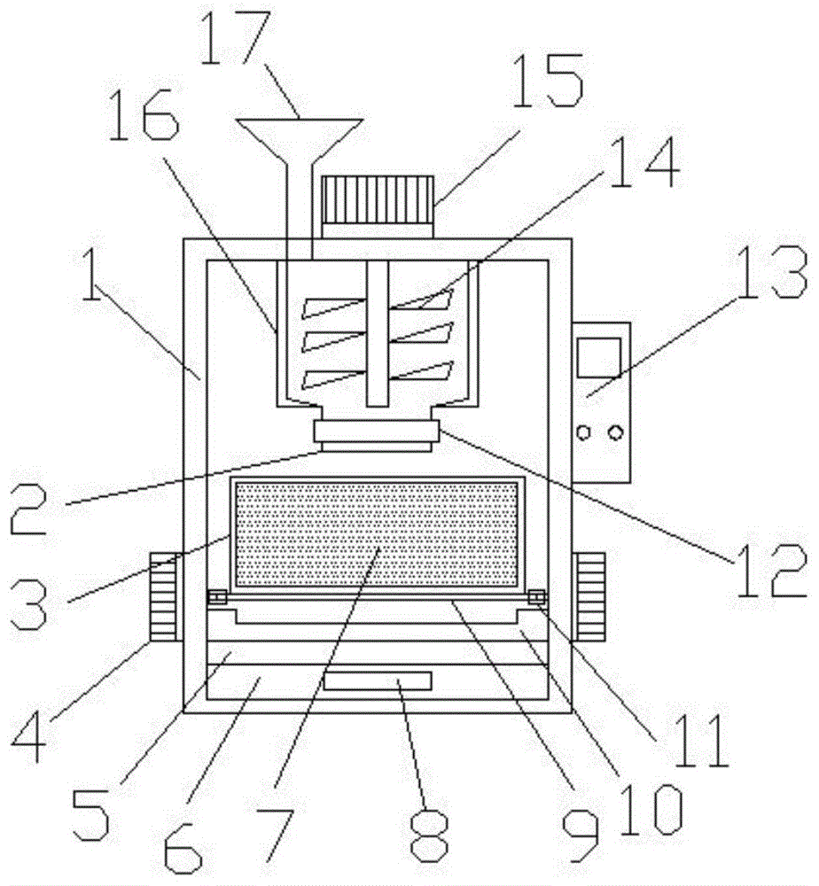 一种建筑地板挤压成型装置的制作方法