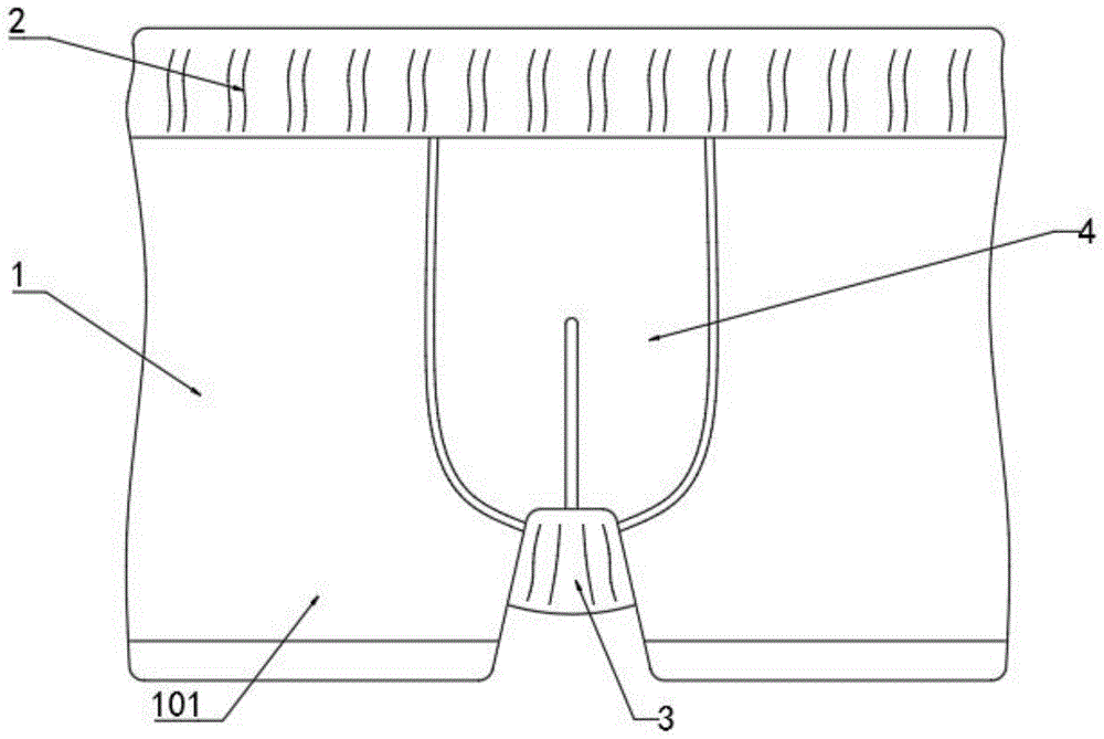 一种便于散热的男士用内裤的制作方法