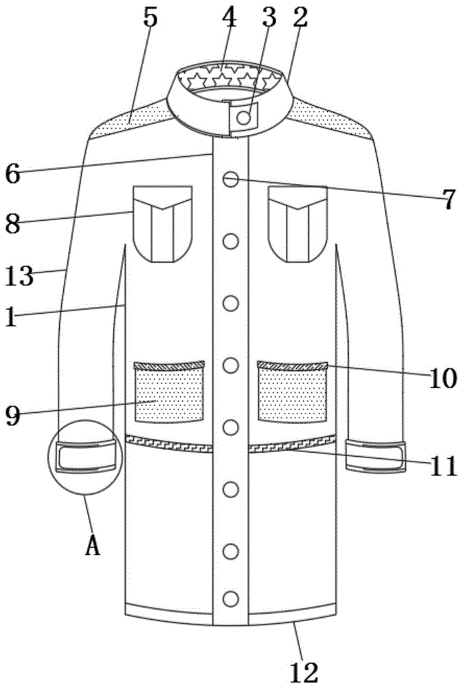 一种具有保暖功能的职业服的制作方法