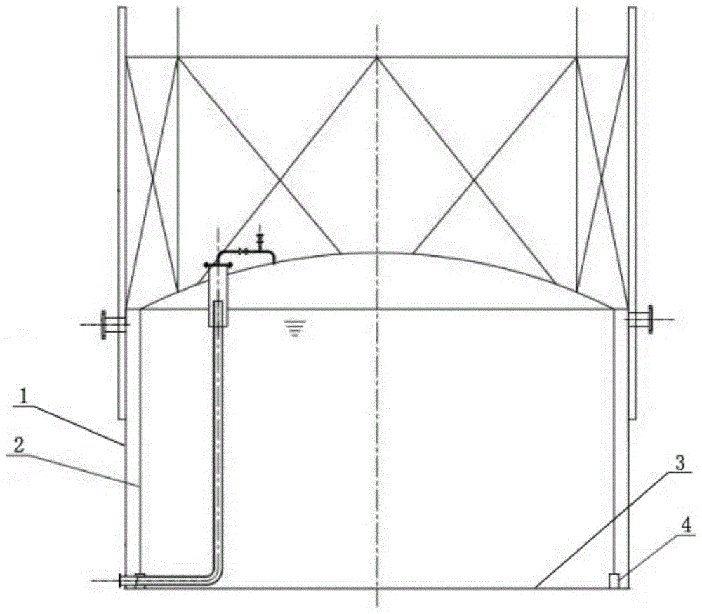 一种湿式气柜活动塔节的柔性支撑结构的制作方法