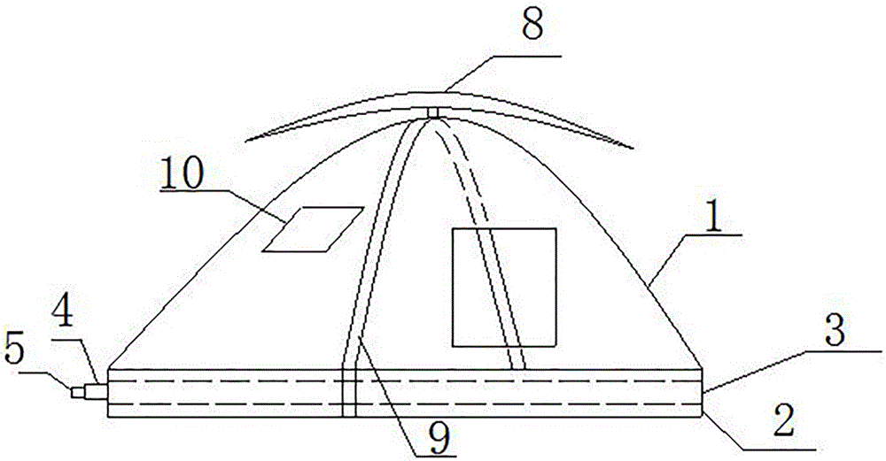一种舒适型复合材料帐篷的制作方法