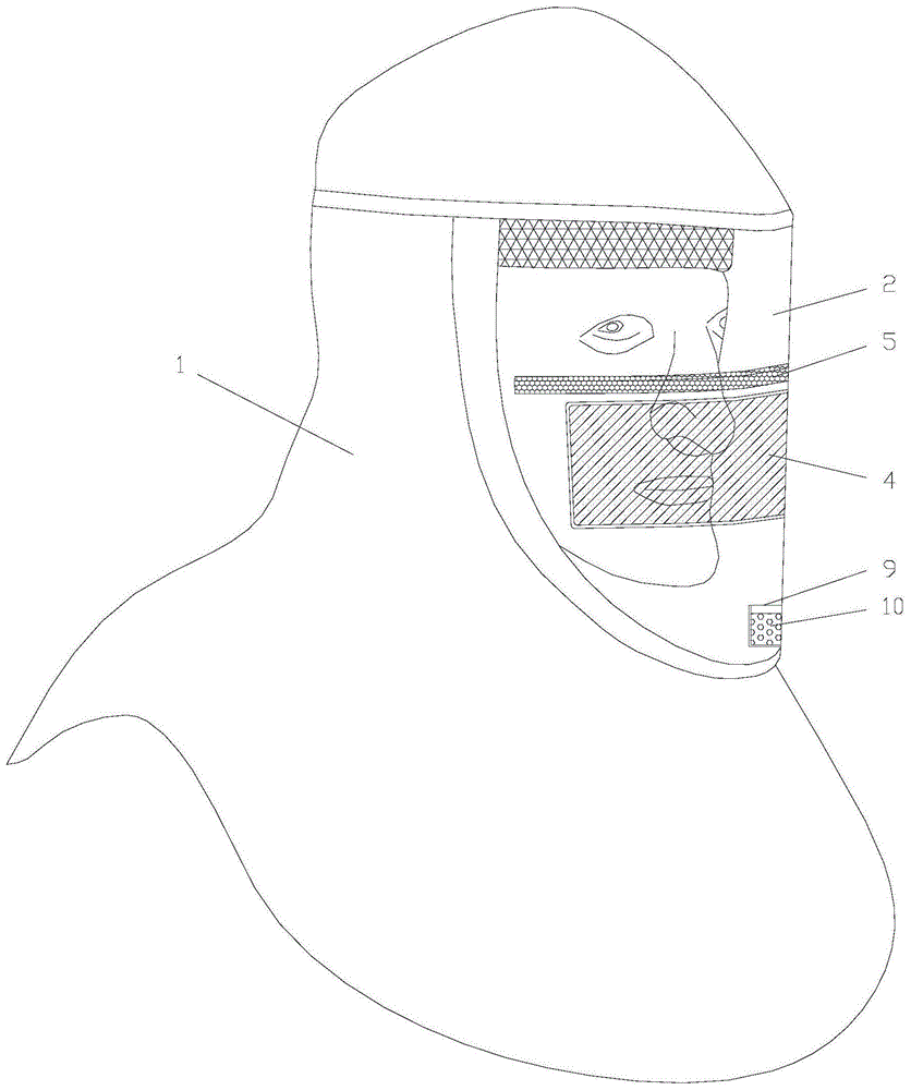 医用防护头罩的制作方法