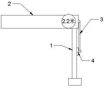 一种水平旋转限高管控栏杆机的制作方法