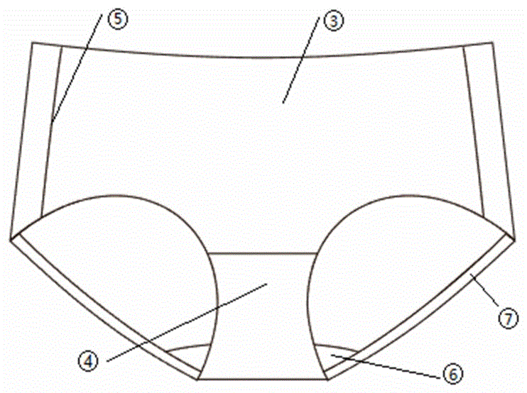 一种可折叠便携内裤的制作方法