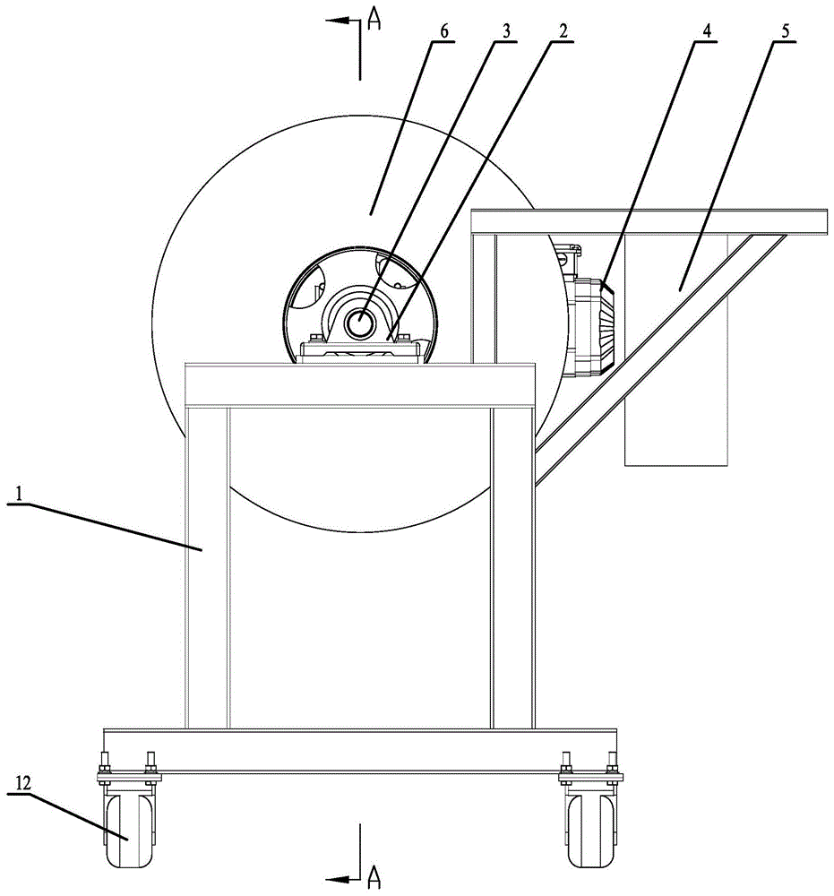 卷扬机排绳效果检测工装的制作方法