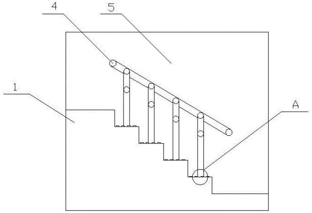 一种具有助老功能的防护结构的楼梯的制作方法