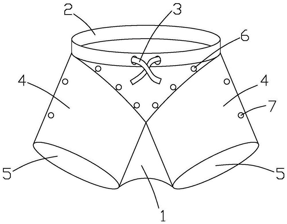 一种军用裤衩的制作方法