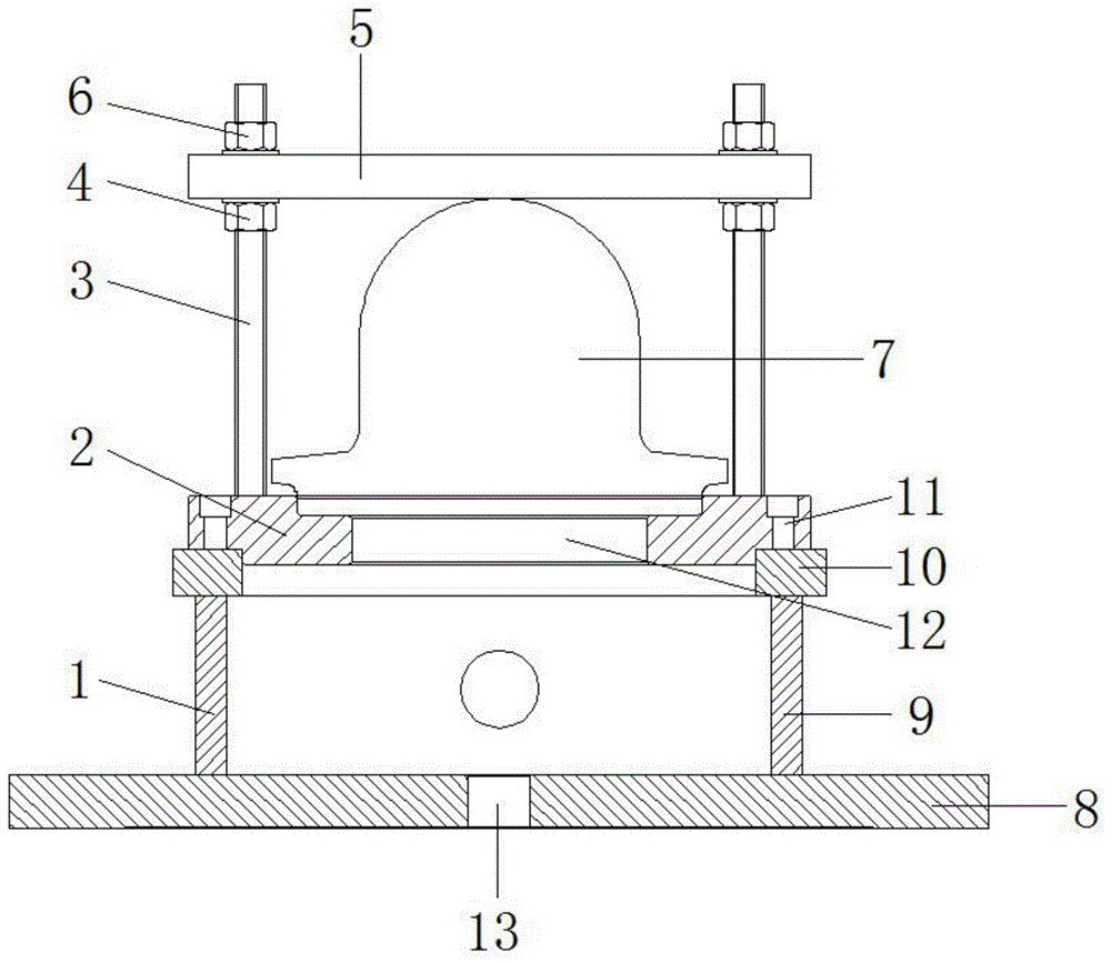 一种液压油缸高精度缸底制造工装的制作方法