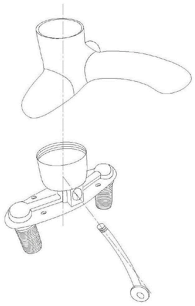 出水管直插式水龙头的制作方法