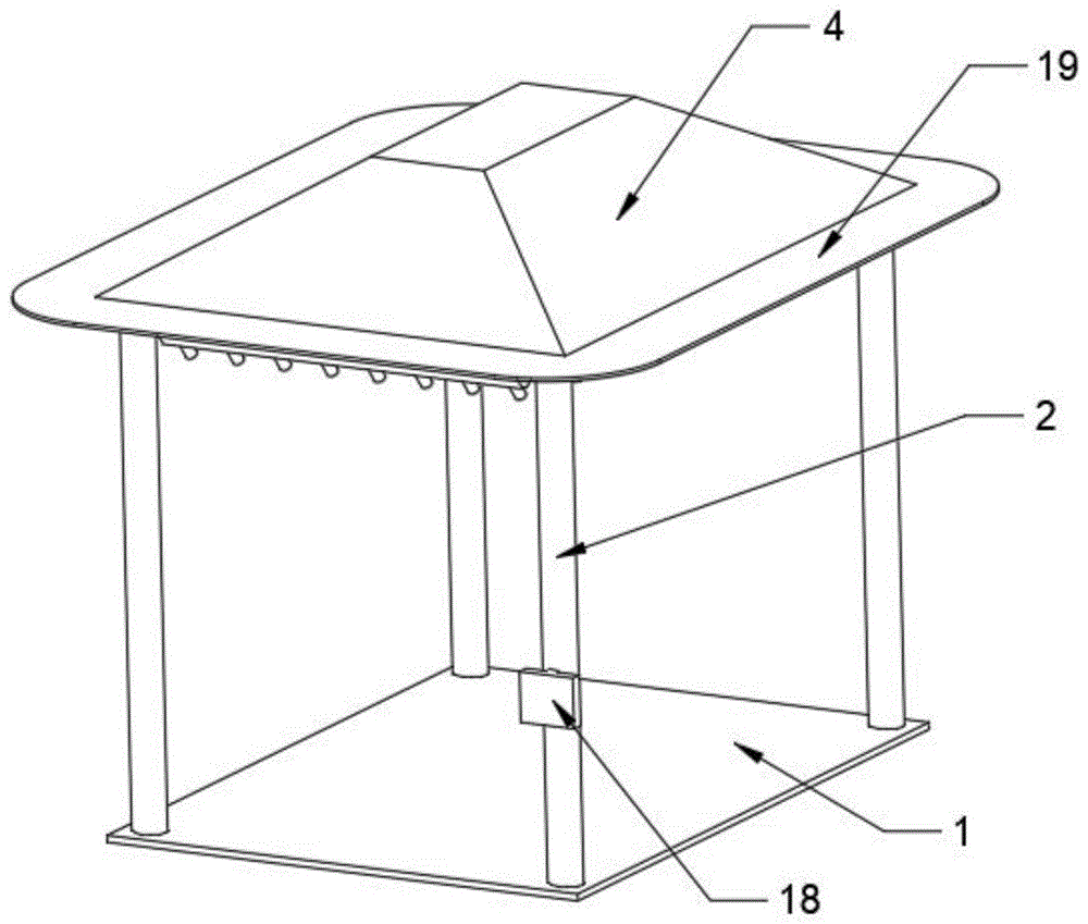 一种建筑工地用的材料防护装置的制作方法