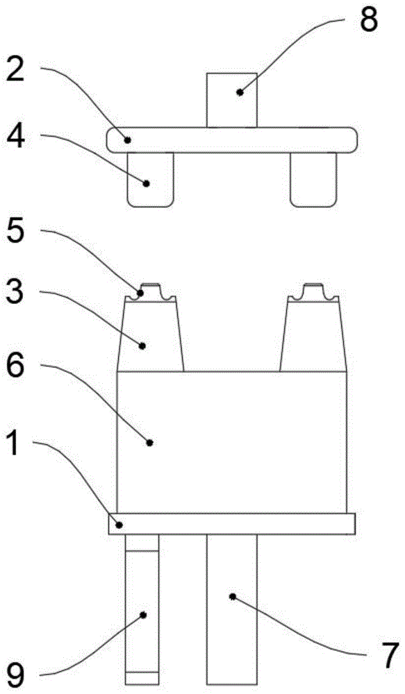 一种双铆头安装夹具的制作方法