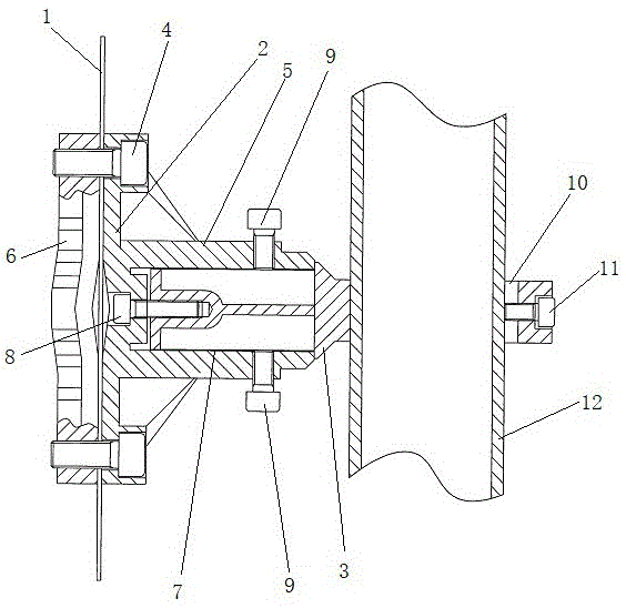 一种燃气调压柜放散管用支架的制作方法