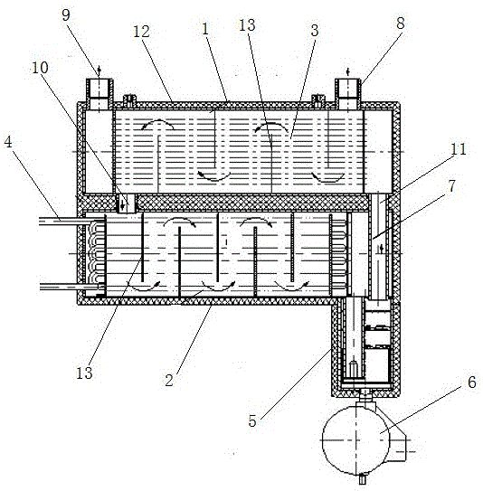一种冷冻式干燥机蒸发器结构的制作方法