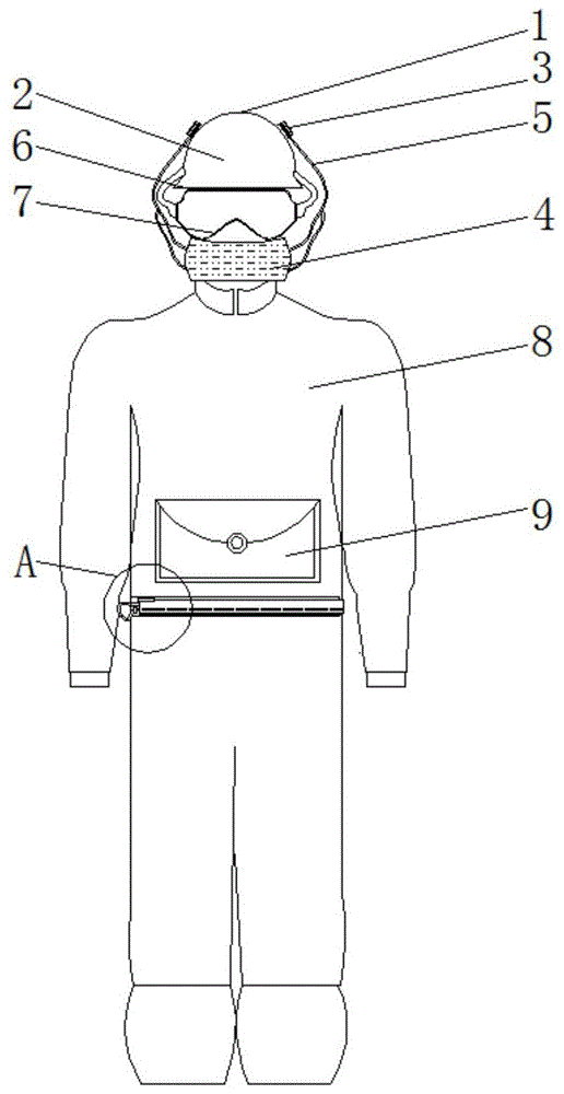 一种具有防护结构的科技易去污的工作服的制作方法