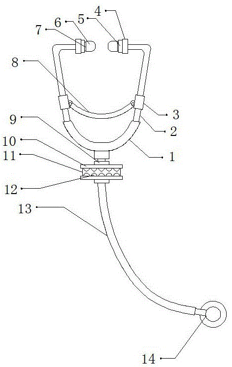 一种急诊科用听诊器的制作方法