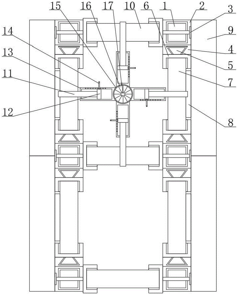 一种具有龙骨加强机构的建筑隔墙的制作方法