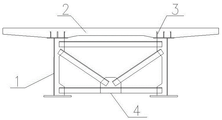 一种UHPC波纹钢腹板工字组合连续梁的制作方法
