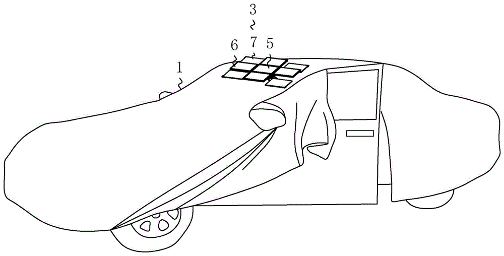 一种光伏发电充电汽车车罩的制作方法