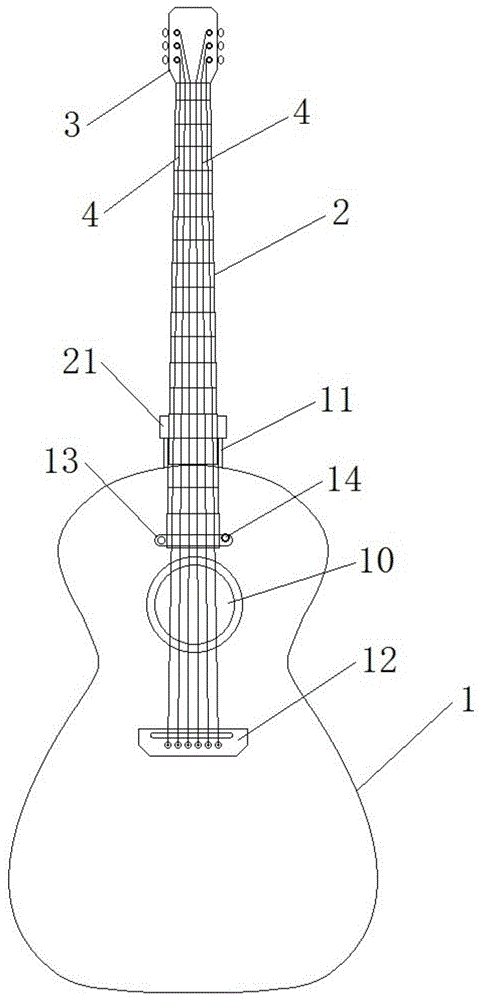 一种可折叠式吉他的制作方法