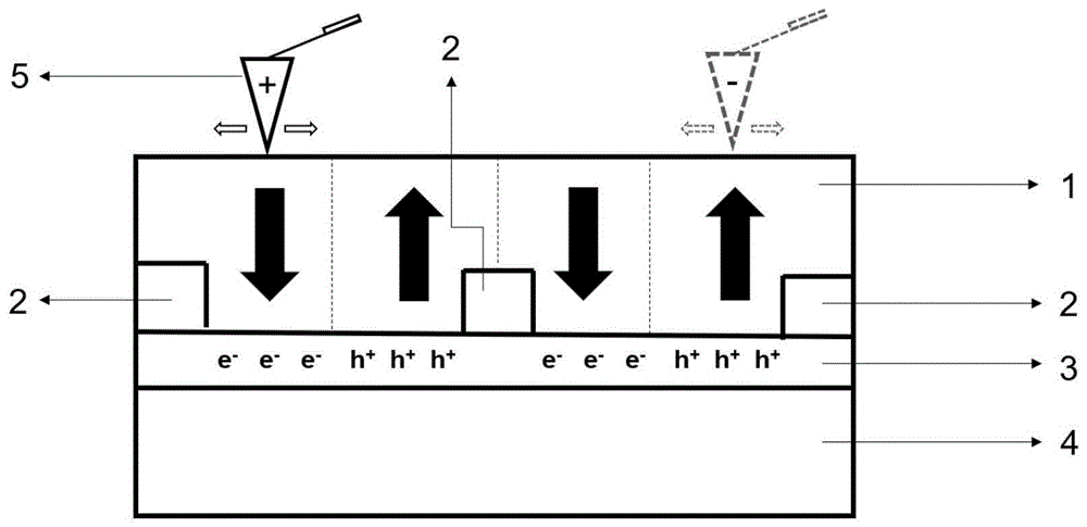 一种铁电畴定义的串联二维光伏电池及制备方法与流程