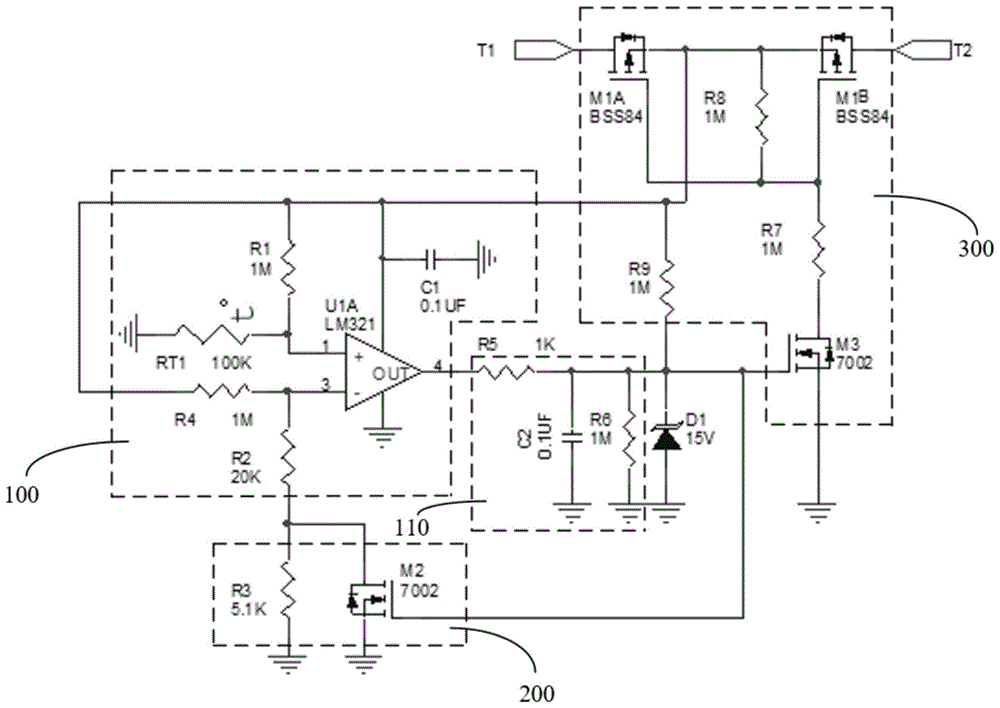 基于热敏电阻的温度保护电路的制作方法