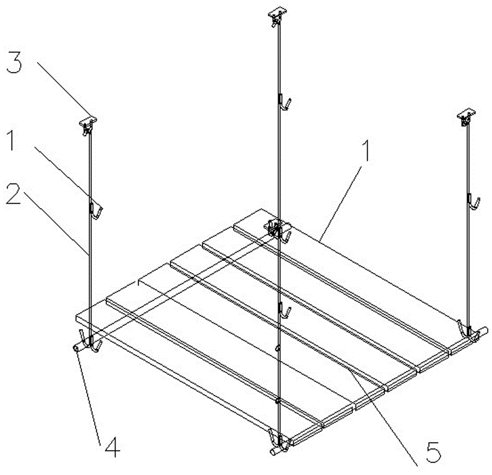 一种高空反顶脚手工装的制作方法