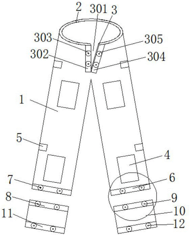 一种实用病员裤的制作方法