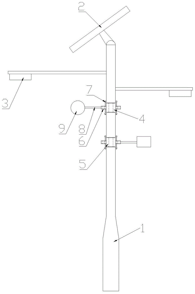 一种带指示牌的太阳能路灯的制作方法