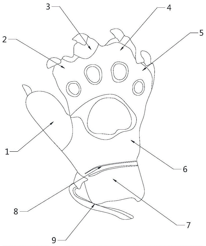 一种按摩脉冲增强手套的制作方法