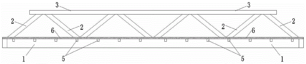 一种整体式钢桁结构站台桥及其施工方法与流程