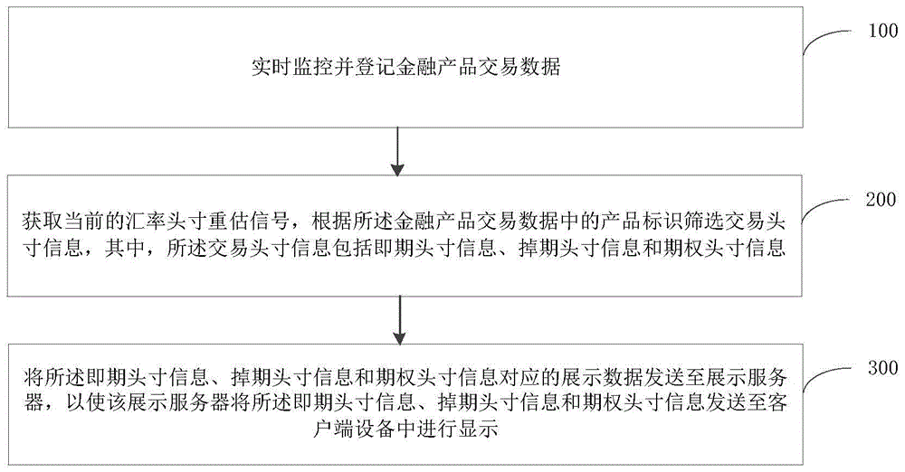 汇率头寸展示数据处理方法、相关模块、设备和系统与流程