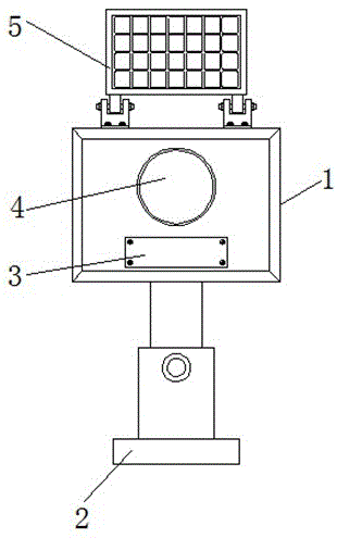 一种具有警示功能的建筑施工用防护牌的制作方法