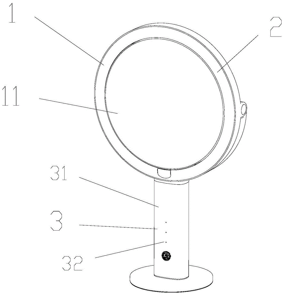 一种具有过线结构的镜子的制作方法