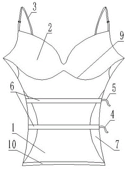 具有塑型调整功能的吊带内衣的制作方法