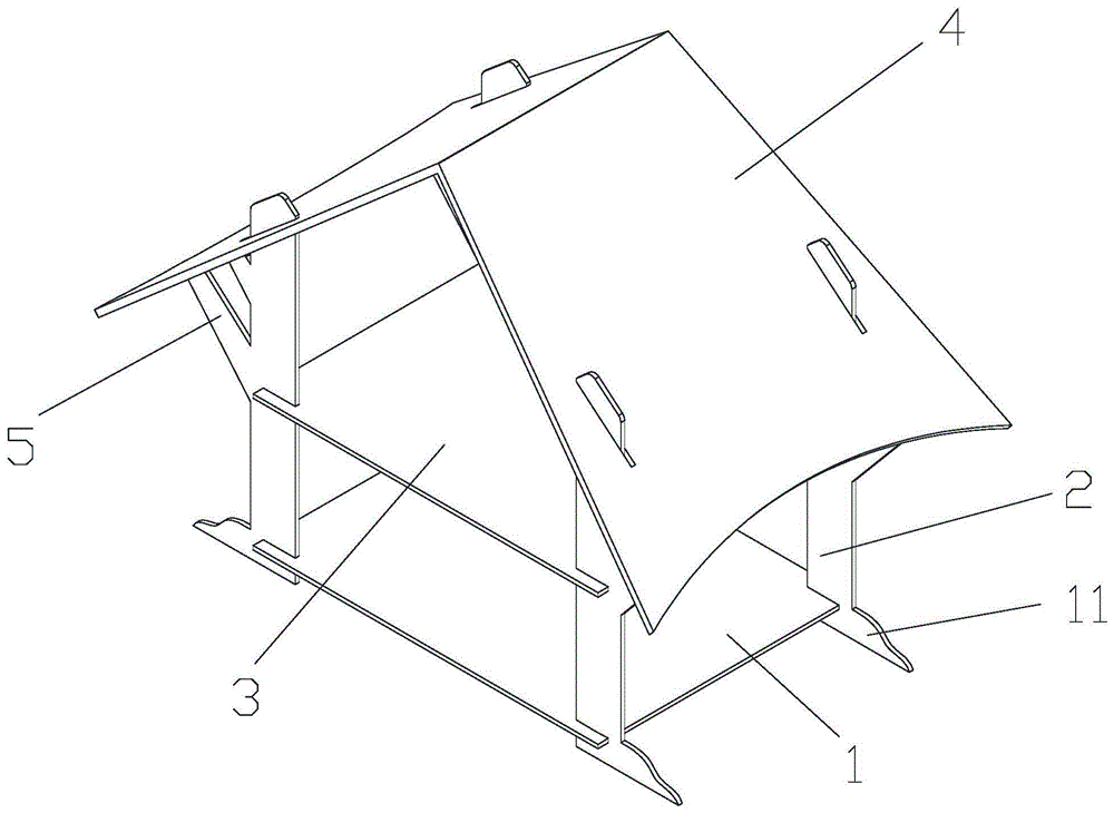 拼接房屋玩具的制作方法