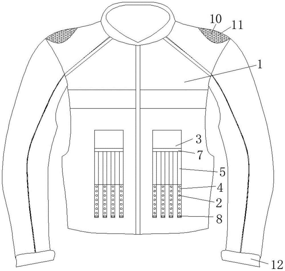 一种具有通风口结构的警用骑行服的制作方法