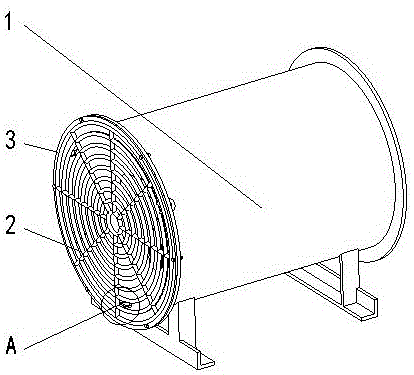 一种具有防护网的风机的制作方法