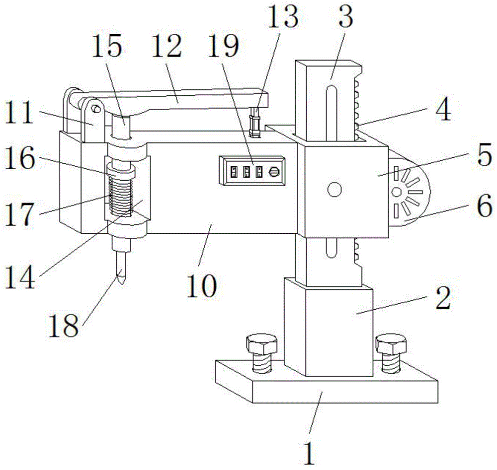 一种木纤维型材成型用冲孔装置的制作方法